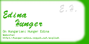 edina hunger business card